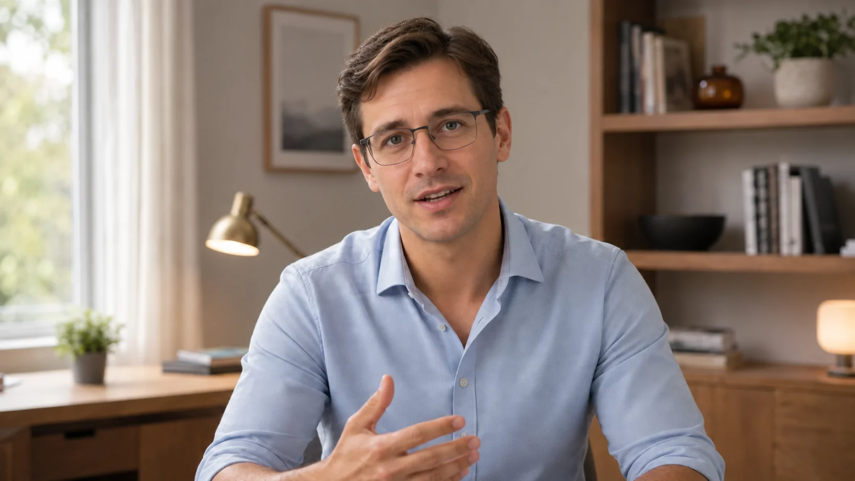 Illustration of Thomas Renaud speaking on a video call